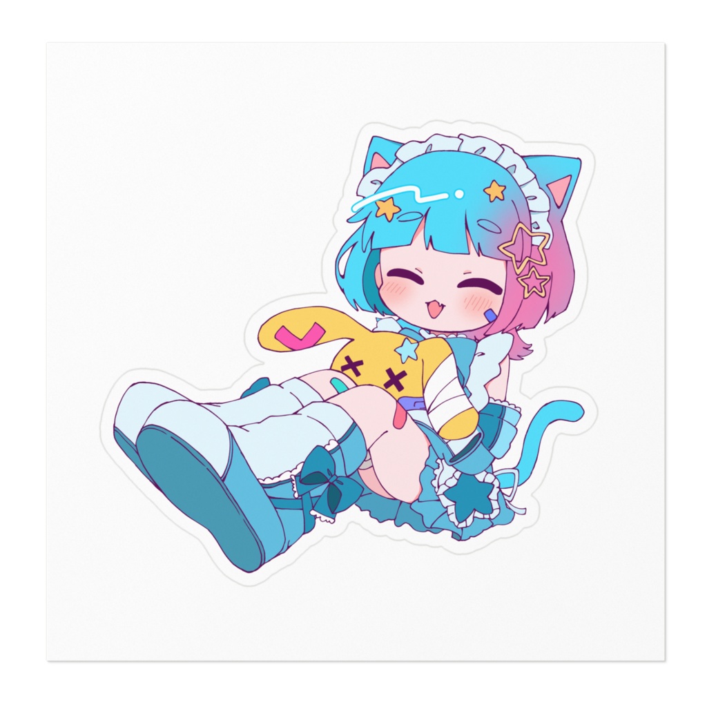 キラねこちゃんステッカー