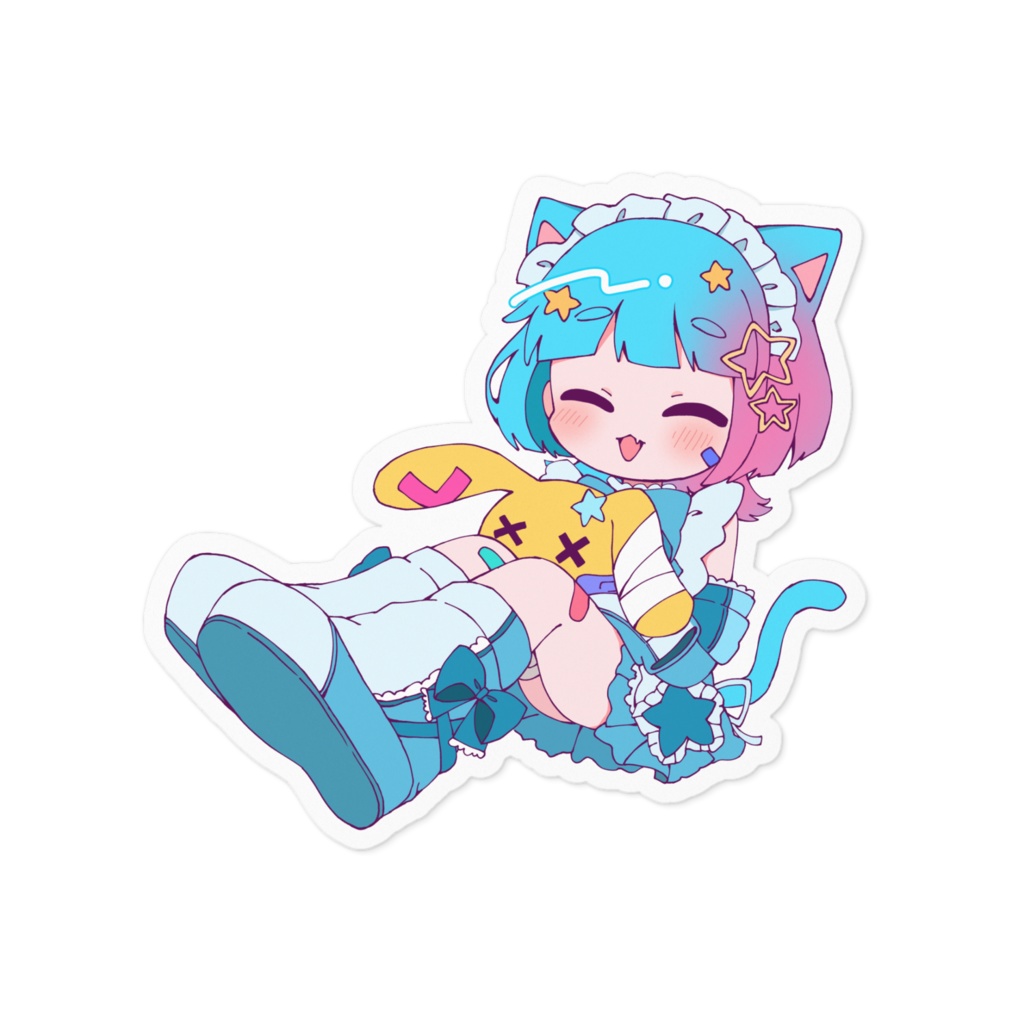 キラねこちゃんステッカー