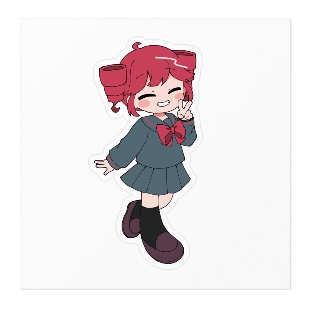 UTAUテトステッカー / ばつメタ制服ver