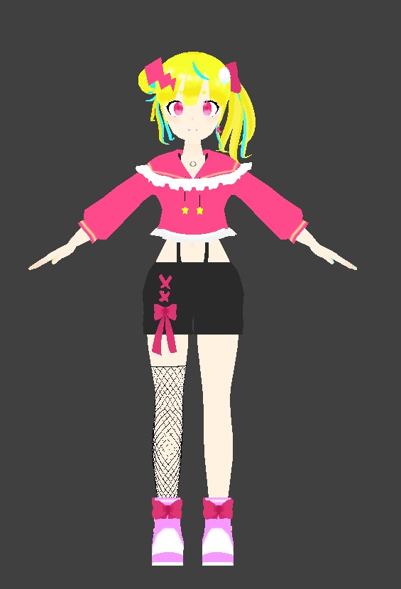 オリジナル3Dモデル「ひかり (Hikari)」ver1.0