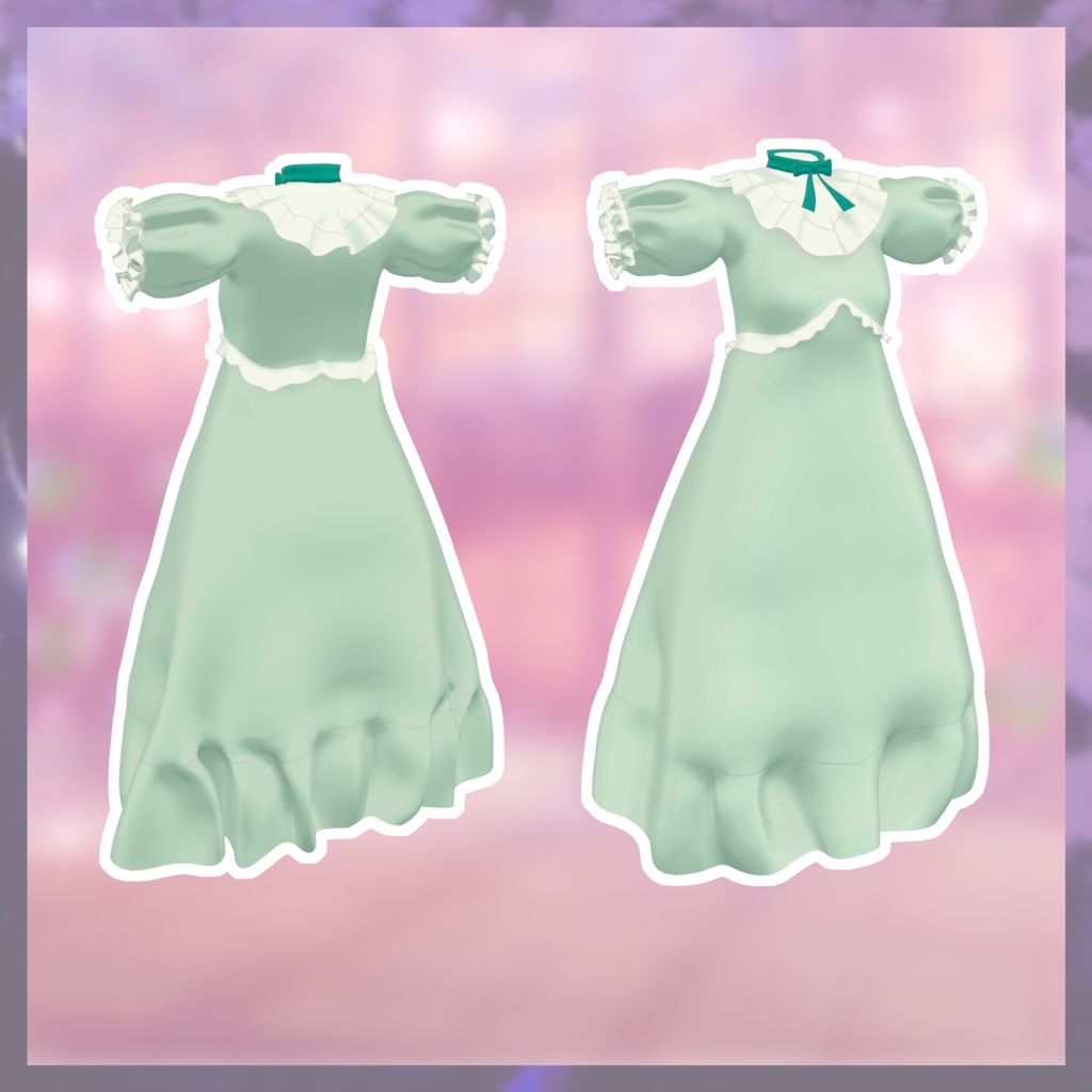 【Free】【バナナのばななちゃん専用】Nightgown #LuaLua3D