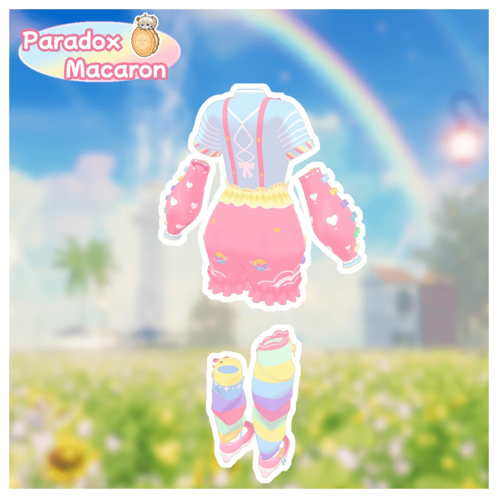 【Free】【バナナのばななちゃん専用】Paradox Macaron🍩#LuaLua3D