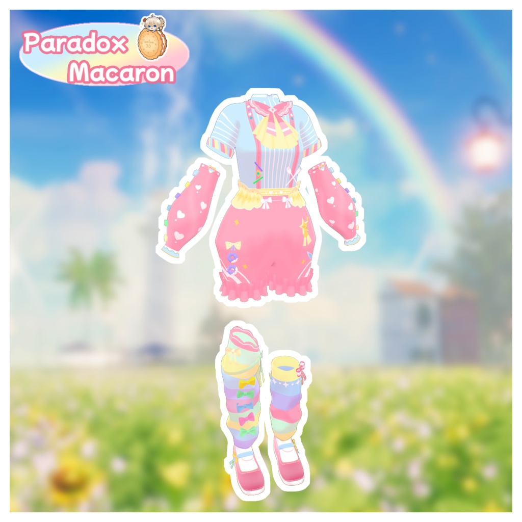【Free】【バナナのばななちゃん専用】Paradox Macaron🍩#LuaLua3D
