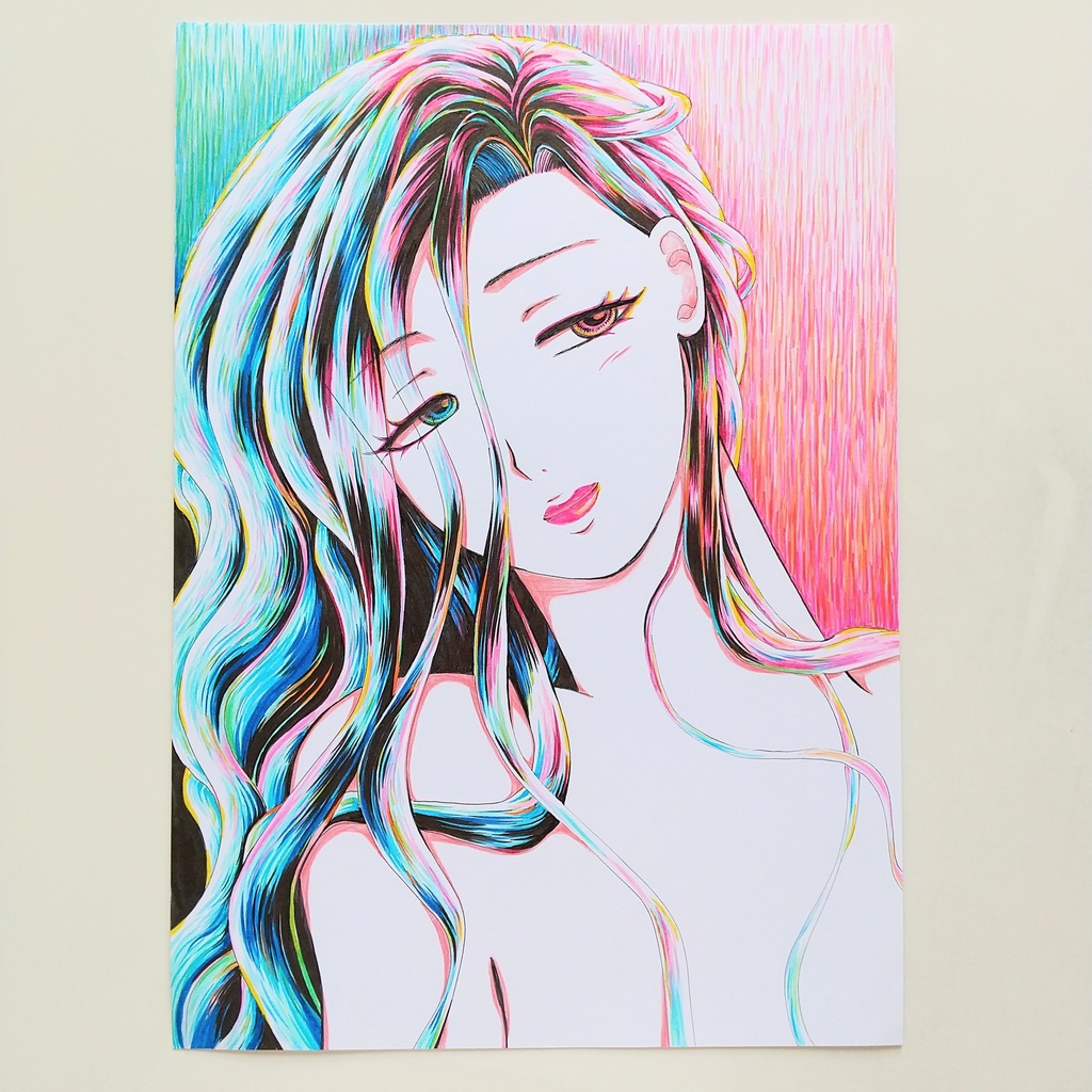 原画　「青色と」