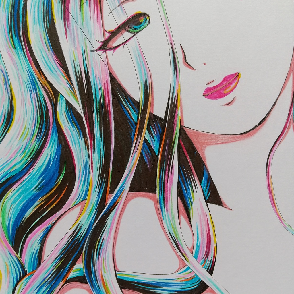 原画 「青色と」