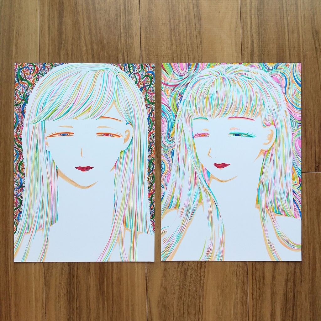 原画　「微笑む」