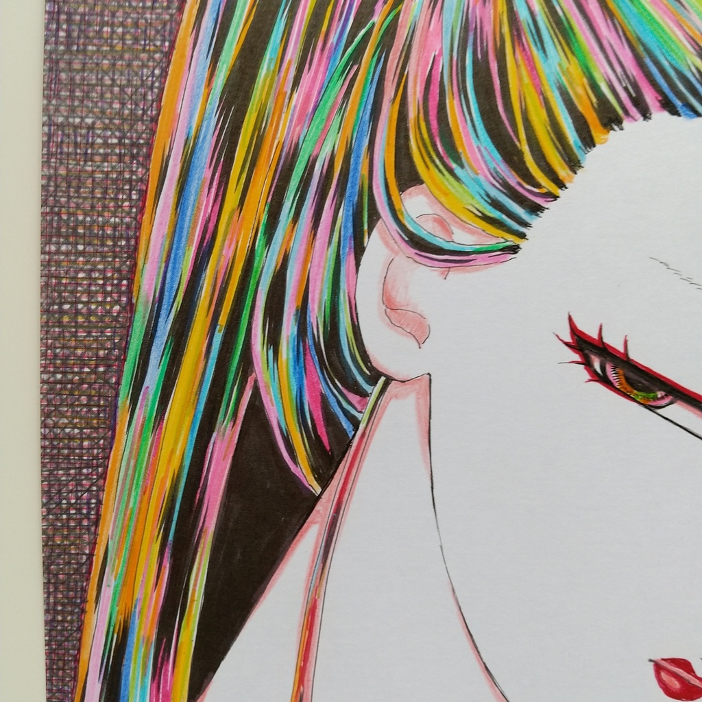 原画 「結んだ髪」