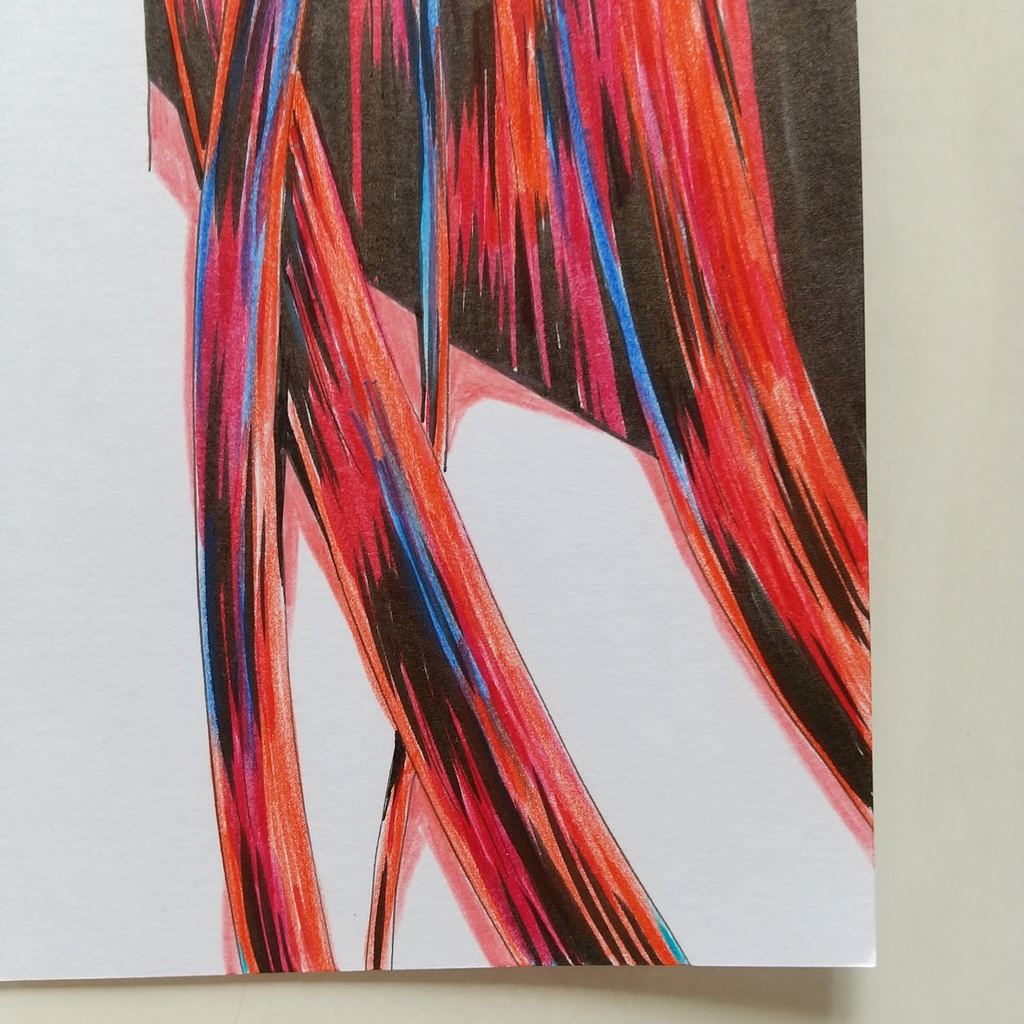 原画 「黒い髪」