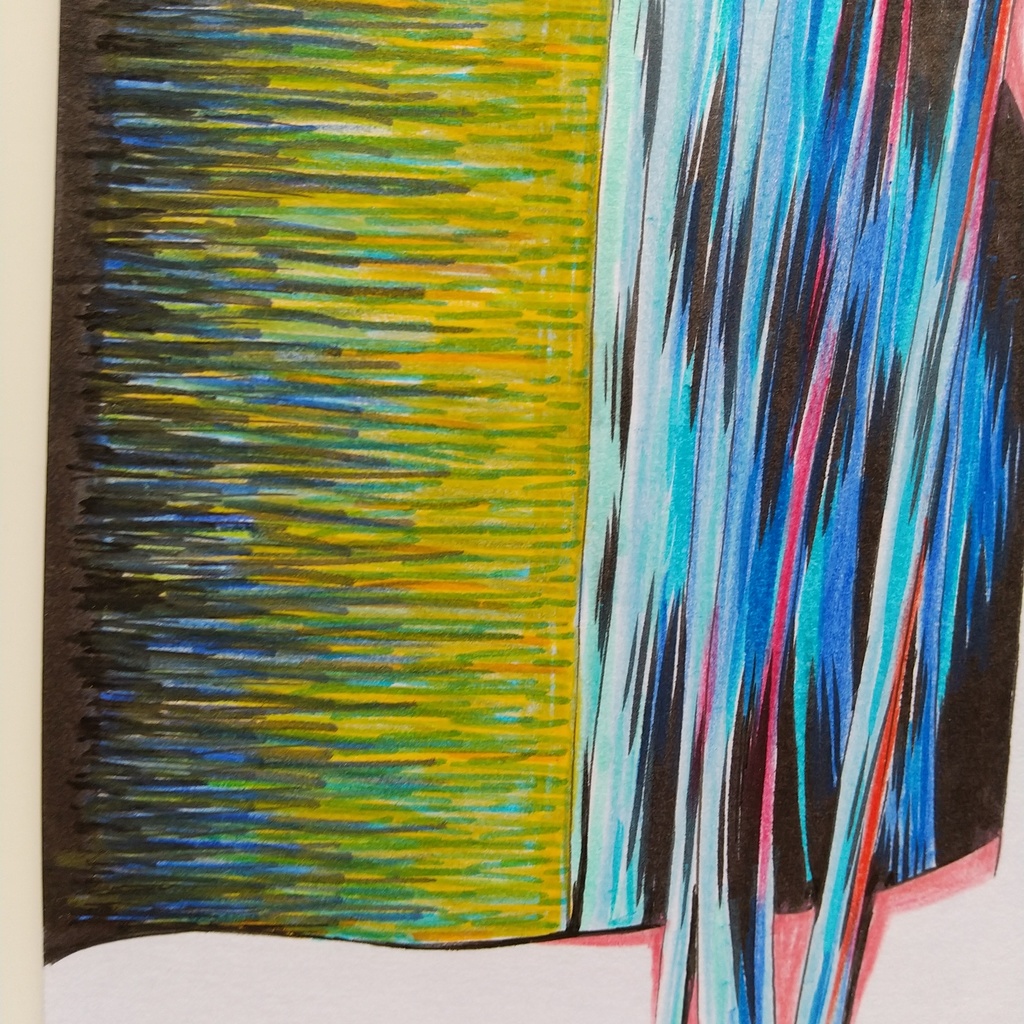 原画 「黒い髪」