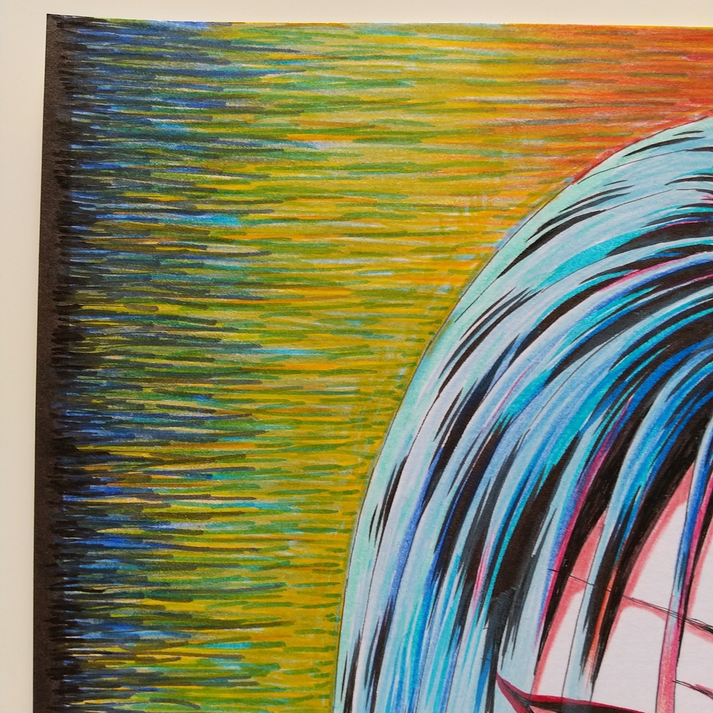 原画 「黒い髪」