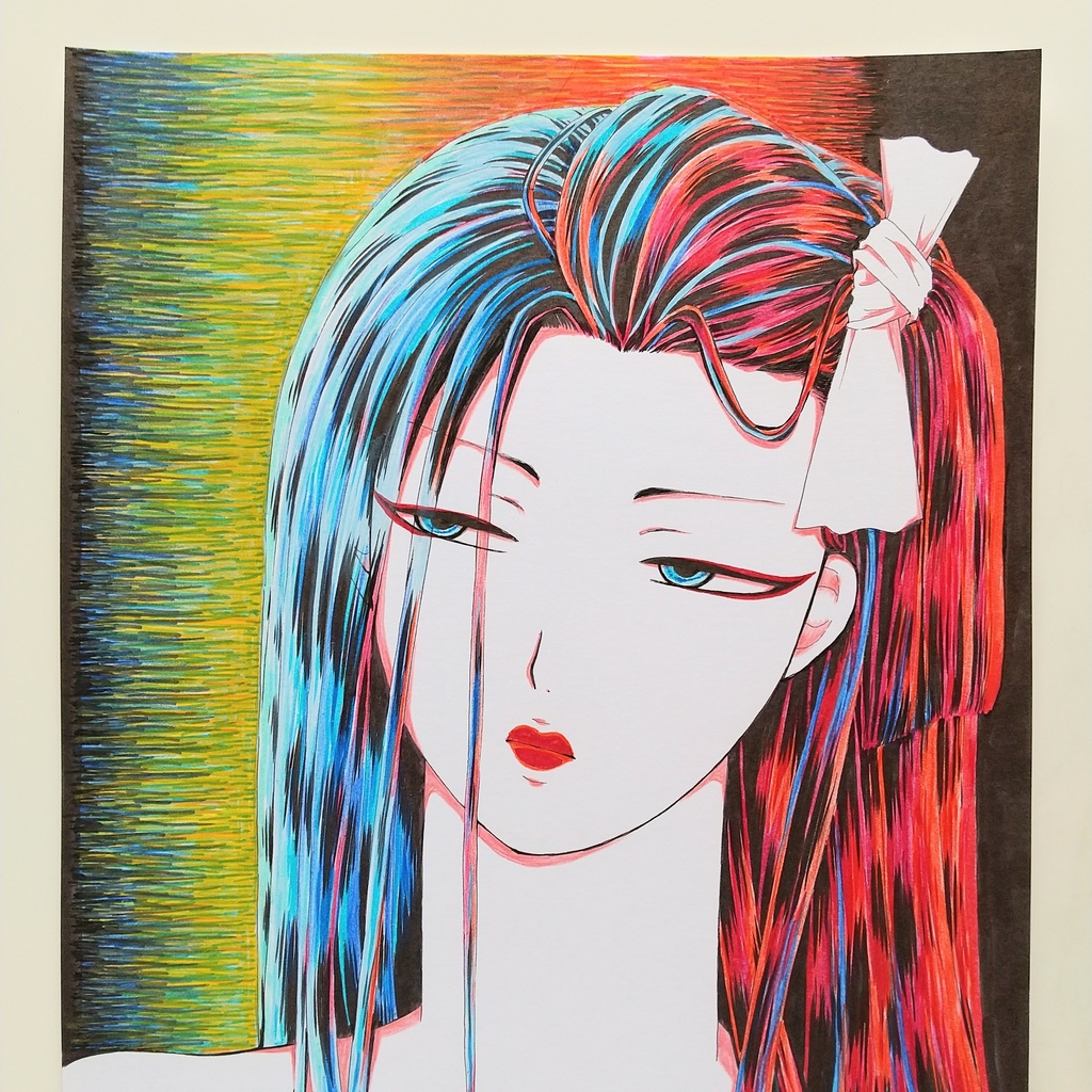 原画 「黒い髪」