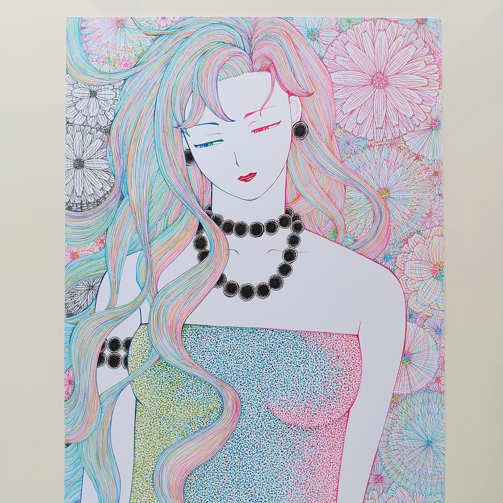 原画 「黒い首飾り」