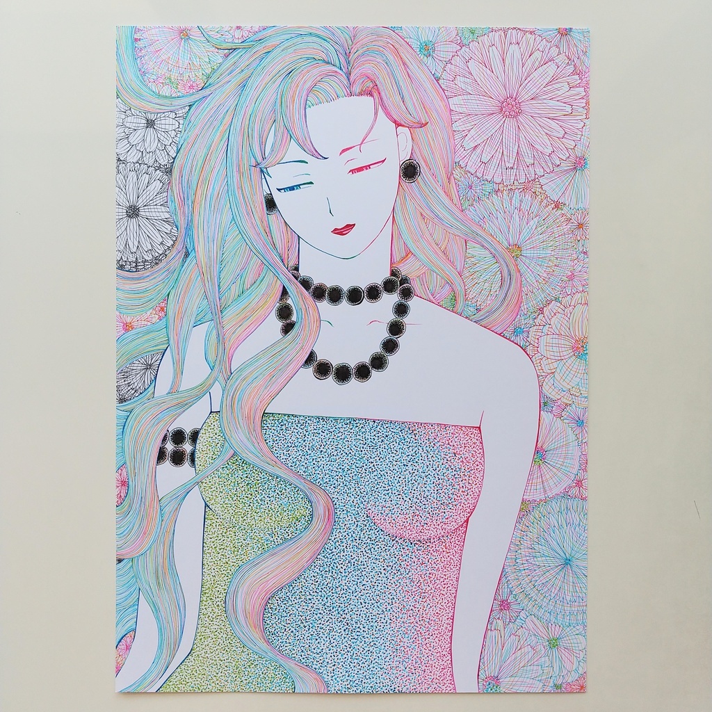 原画 「黒い首飾り」