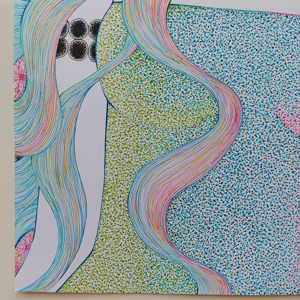 原画 「黒い首飾り」