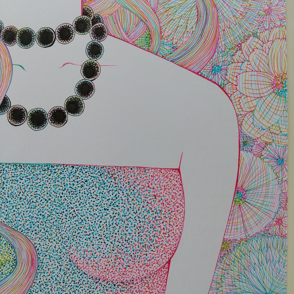 原画 「黒い首飾り」