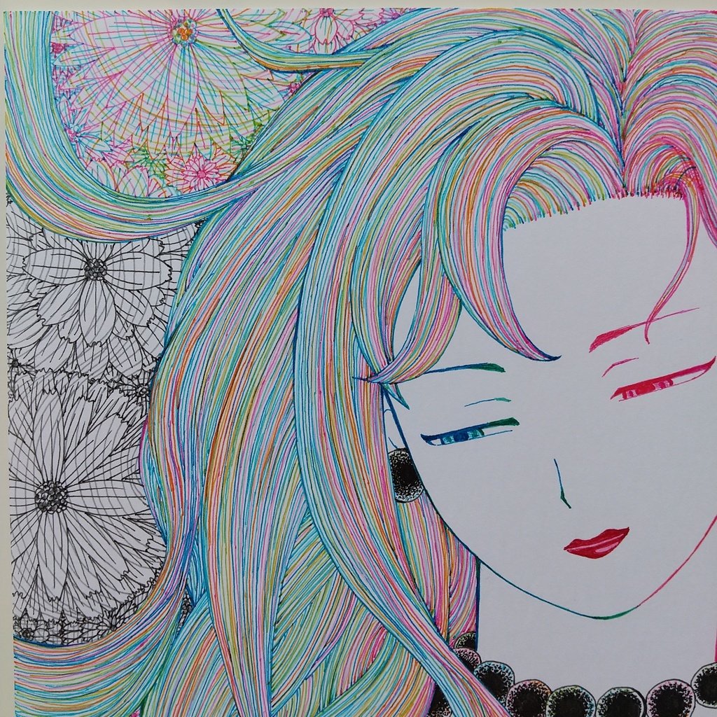 原画 「黒い首飾り」