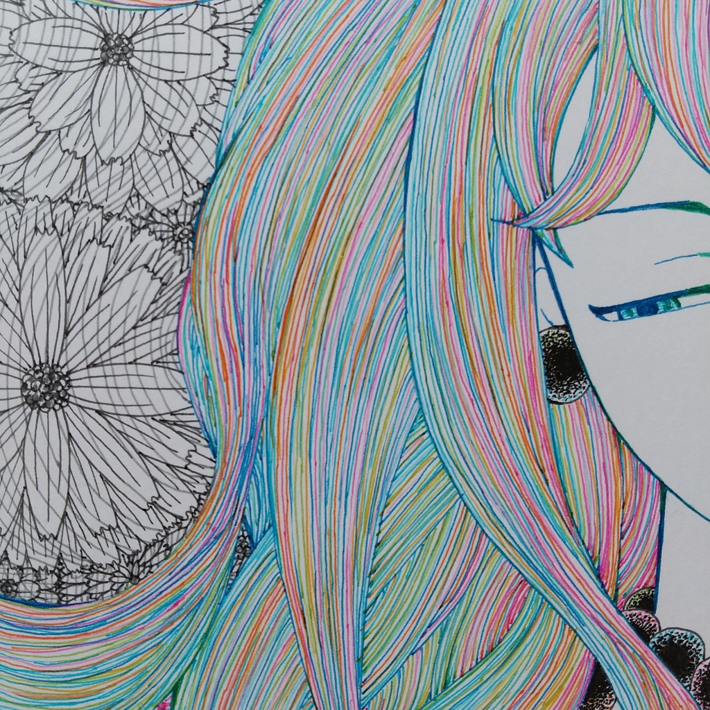 原画 「黒い首飾り」