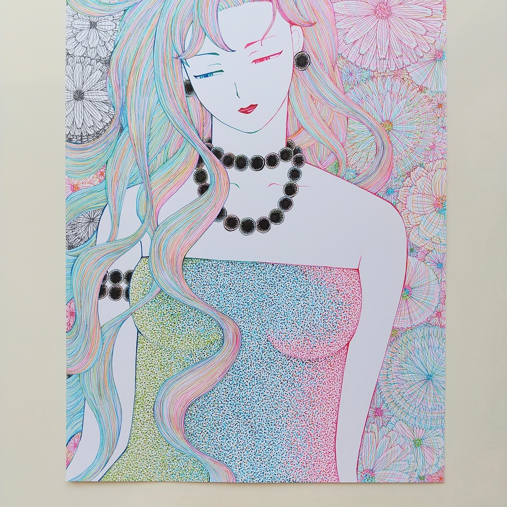 原画 「黒い首飾り」