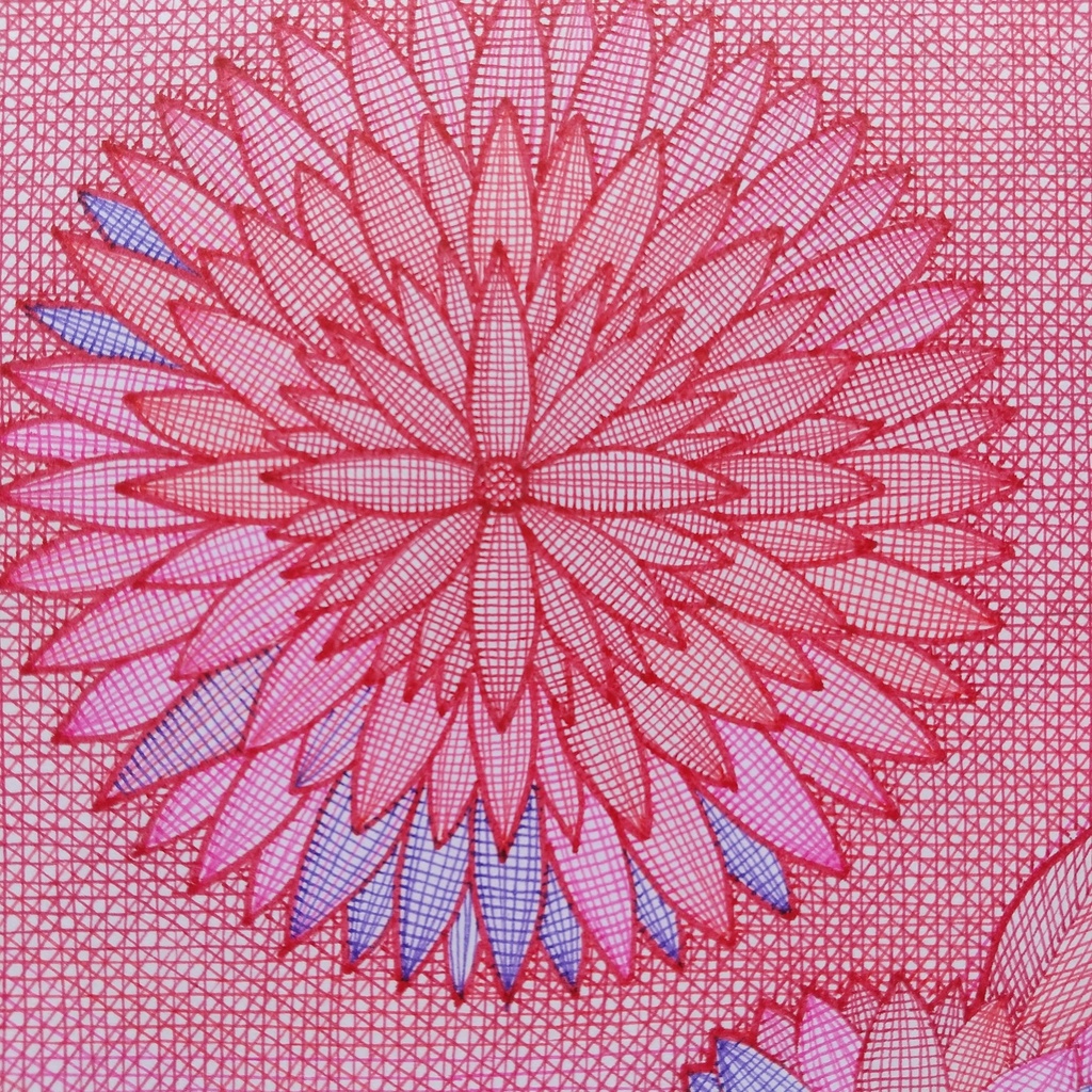 原画 「赤い花」