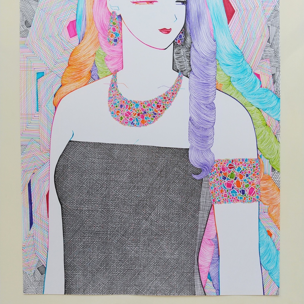 原画 「夜会へ」