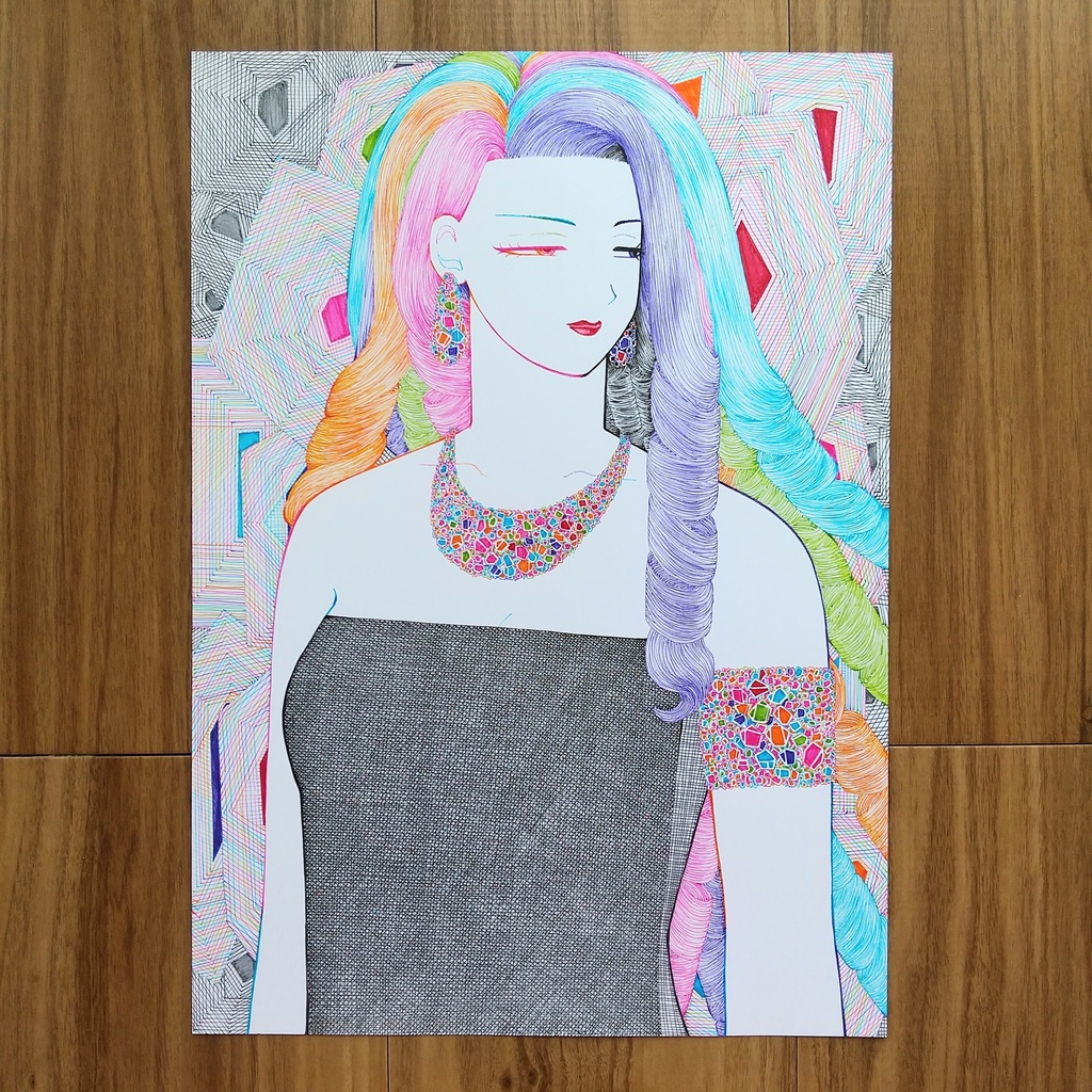 原画    「夜会へ」