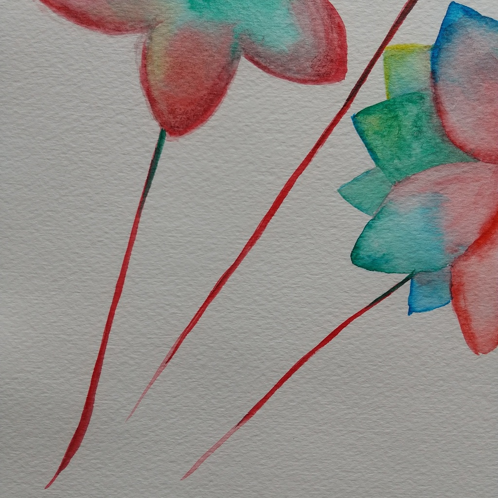 原画 「三滴の血、あるいは三本の花」