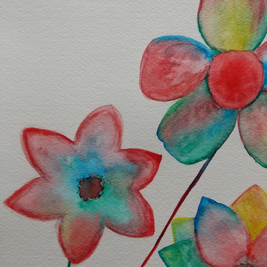 原画 「三滴の血、あるいは三本の花」