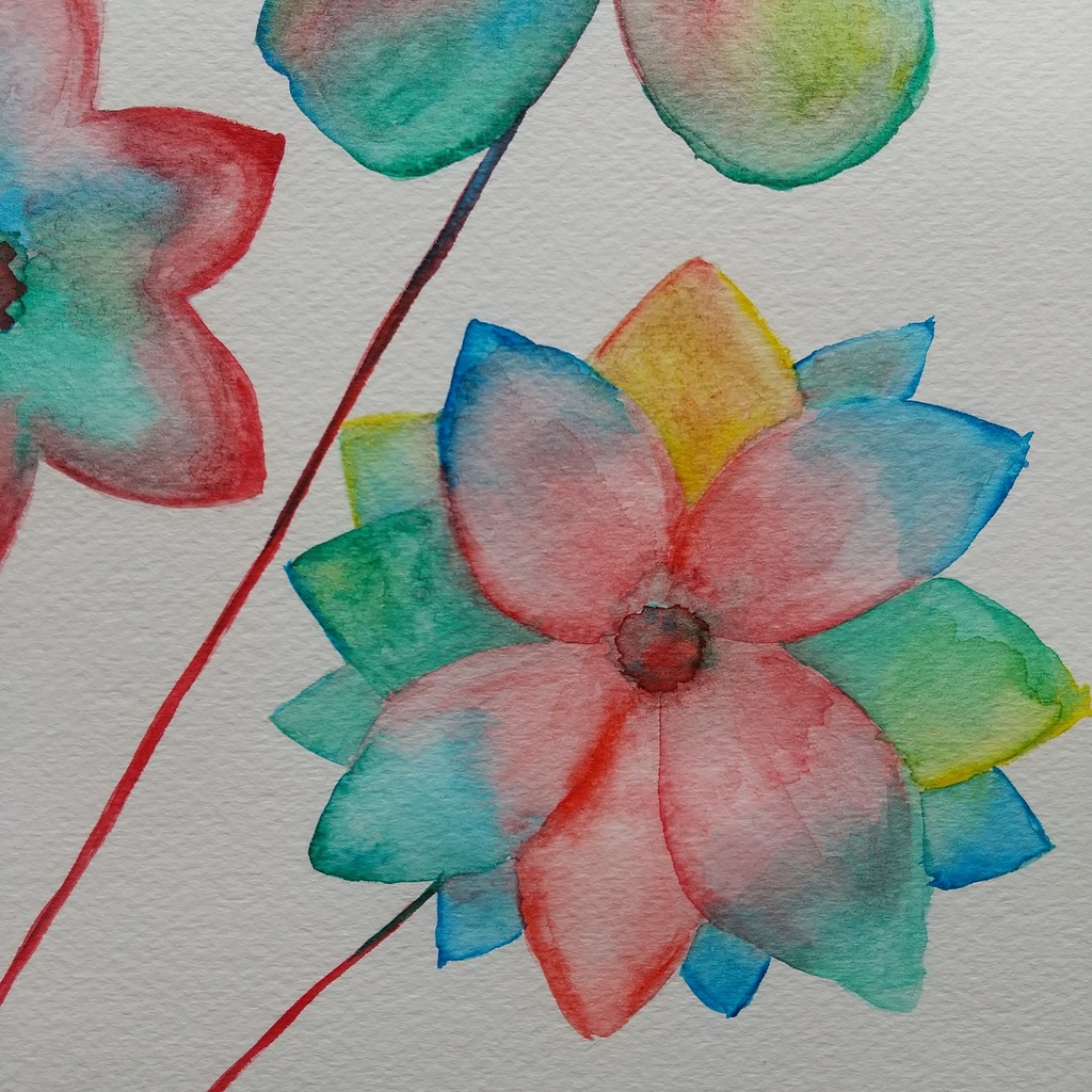 原画 「三滴の血、あるいは三本の花」