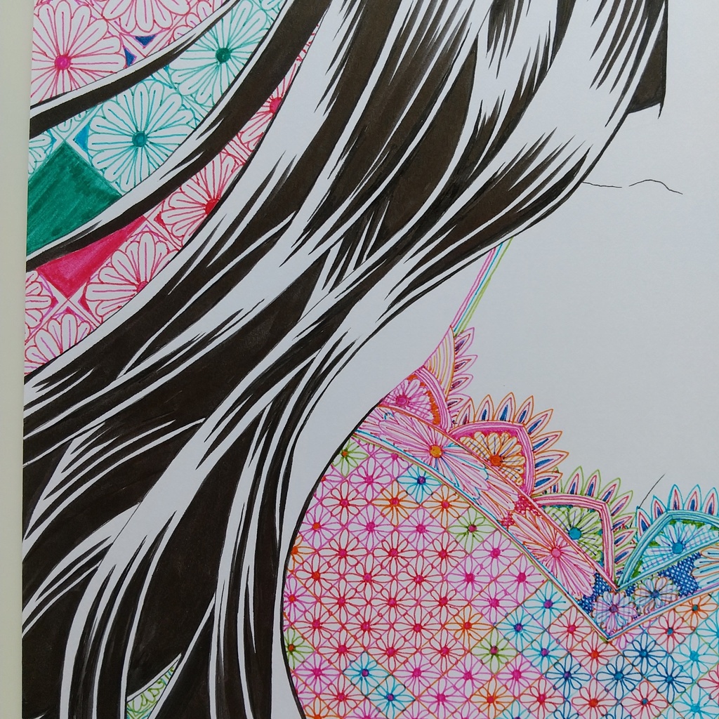 原画 「レースのドレス」