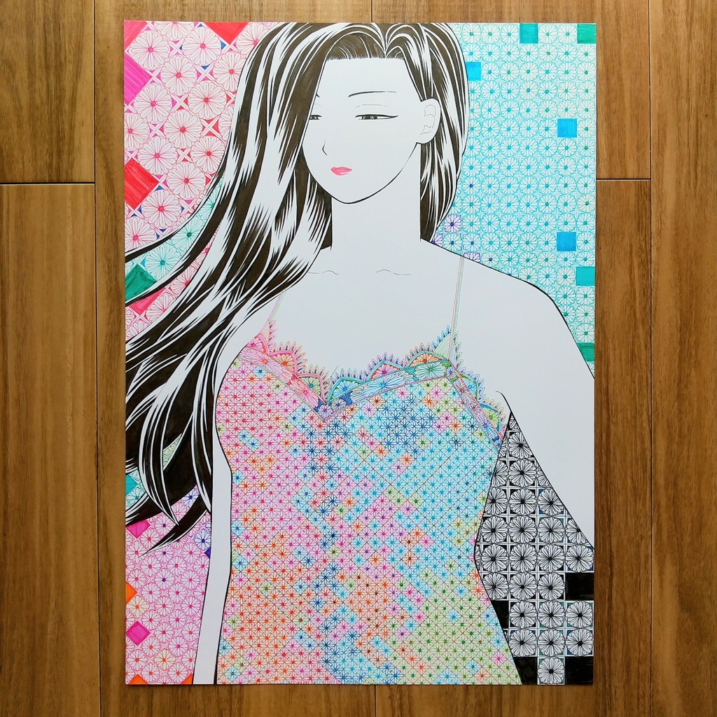 原画    「レースのドレス」