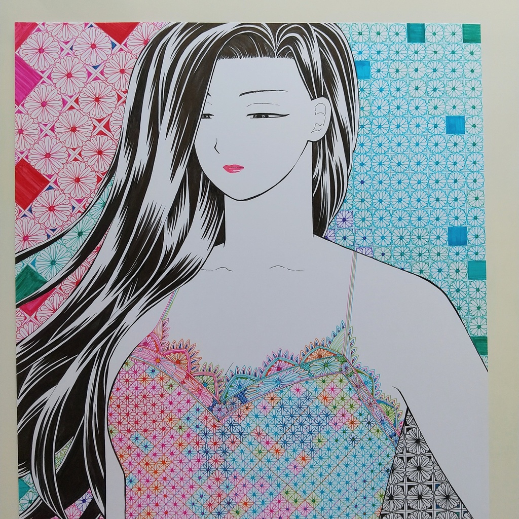 原画 「レースのドレス」