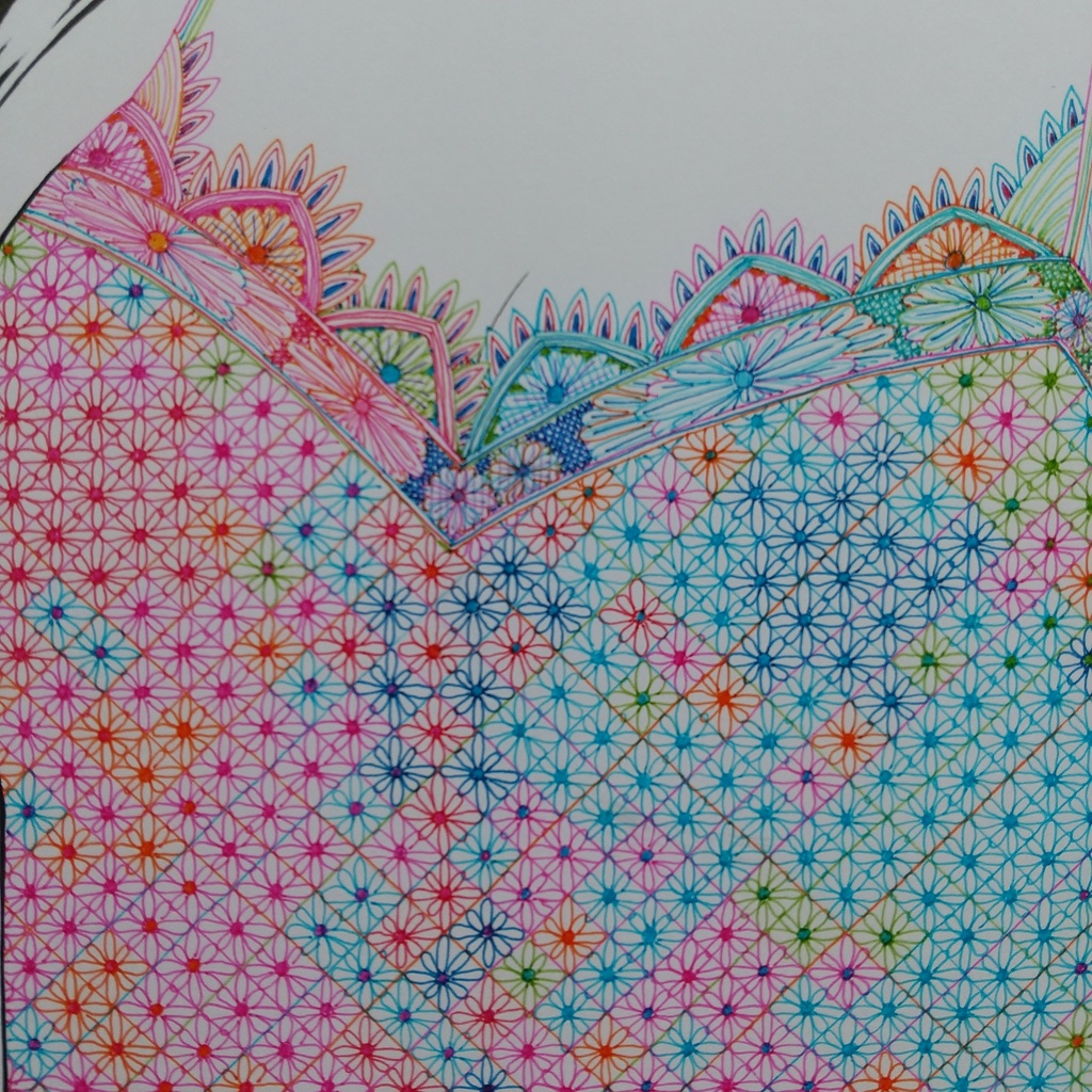 原画 「レースのドレス」