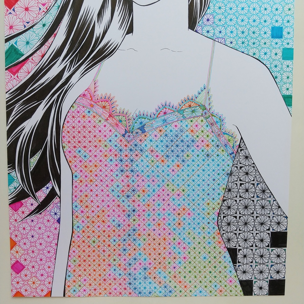 原画 「レースのドレス」