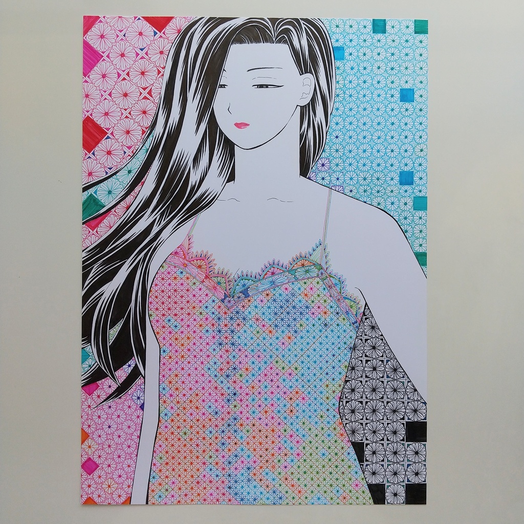 原画 「レースのドレス」