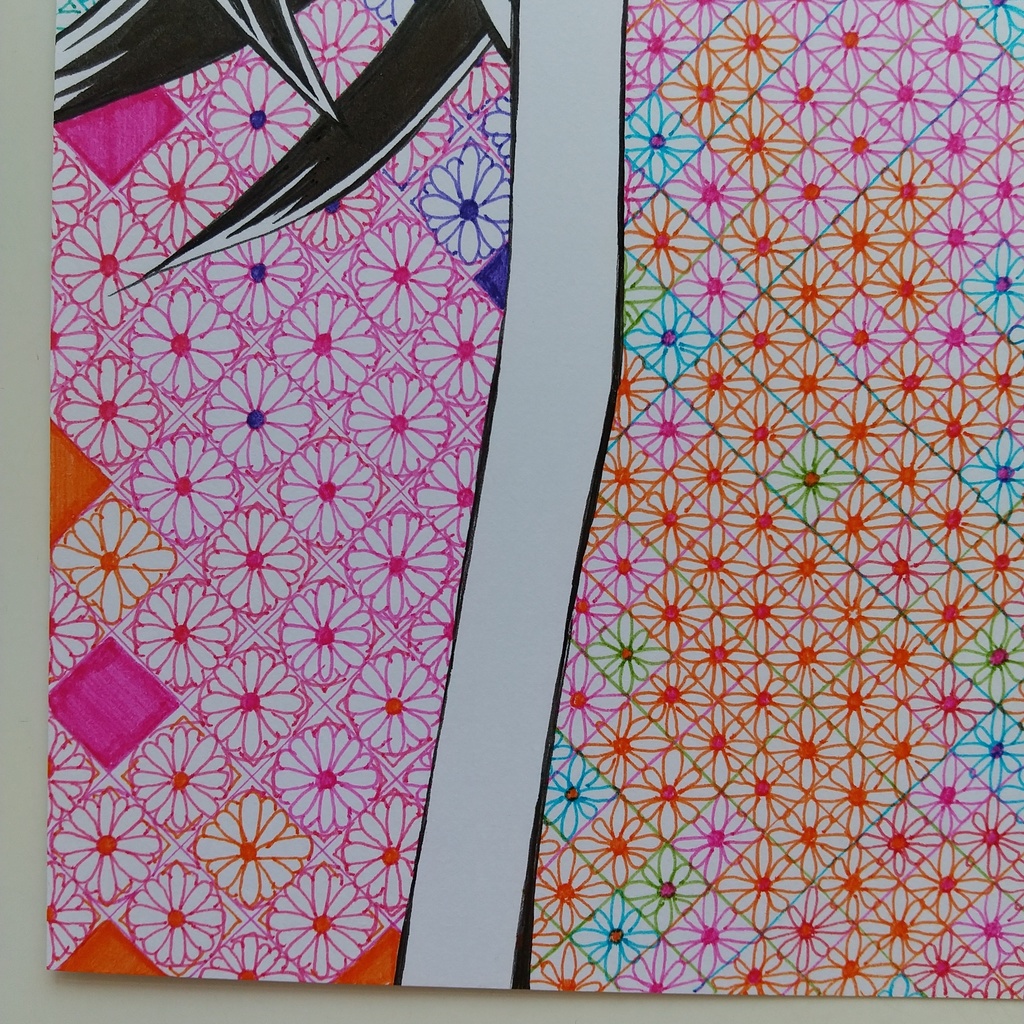 原画 「レースのドレス」