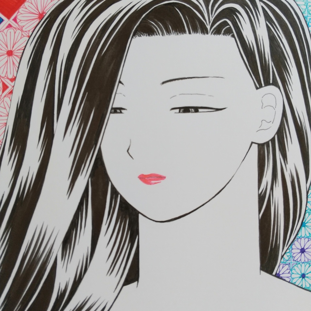 原画 「レースのドレス」