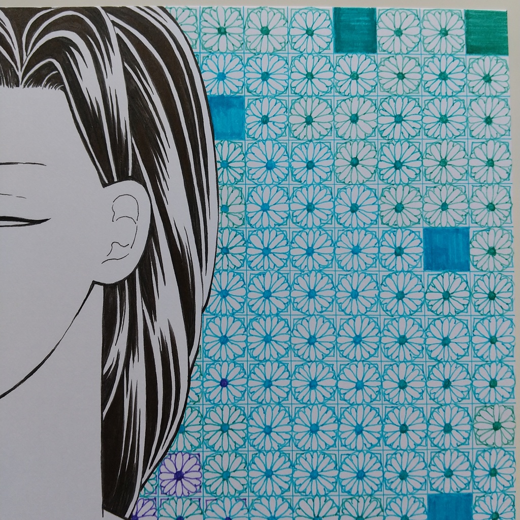 原画 「レースのドレス」