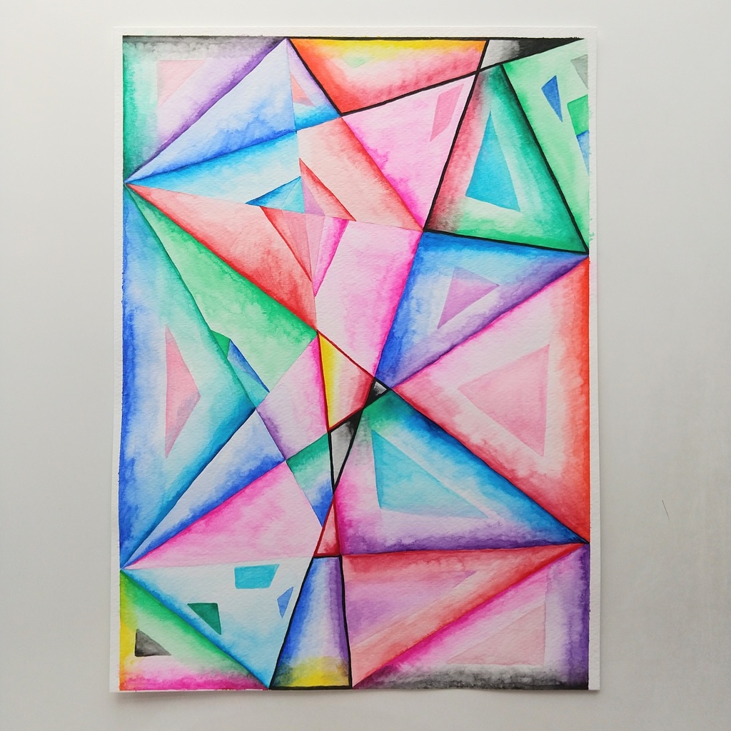 水彩画   「檻・2」