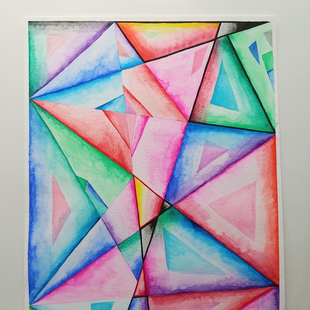 水彩画   「檻・2」