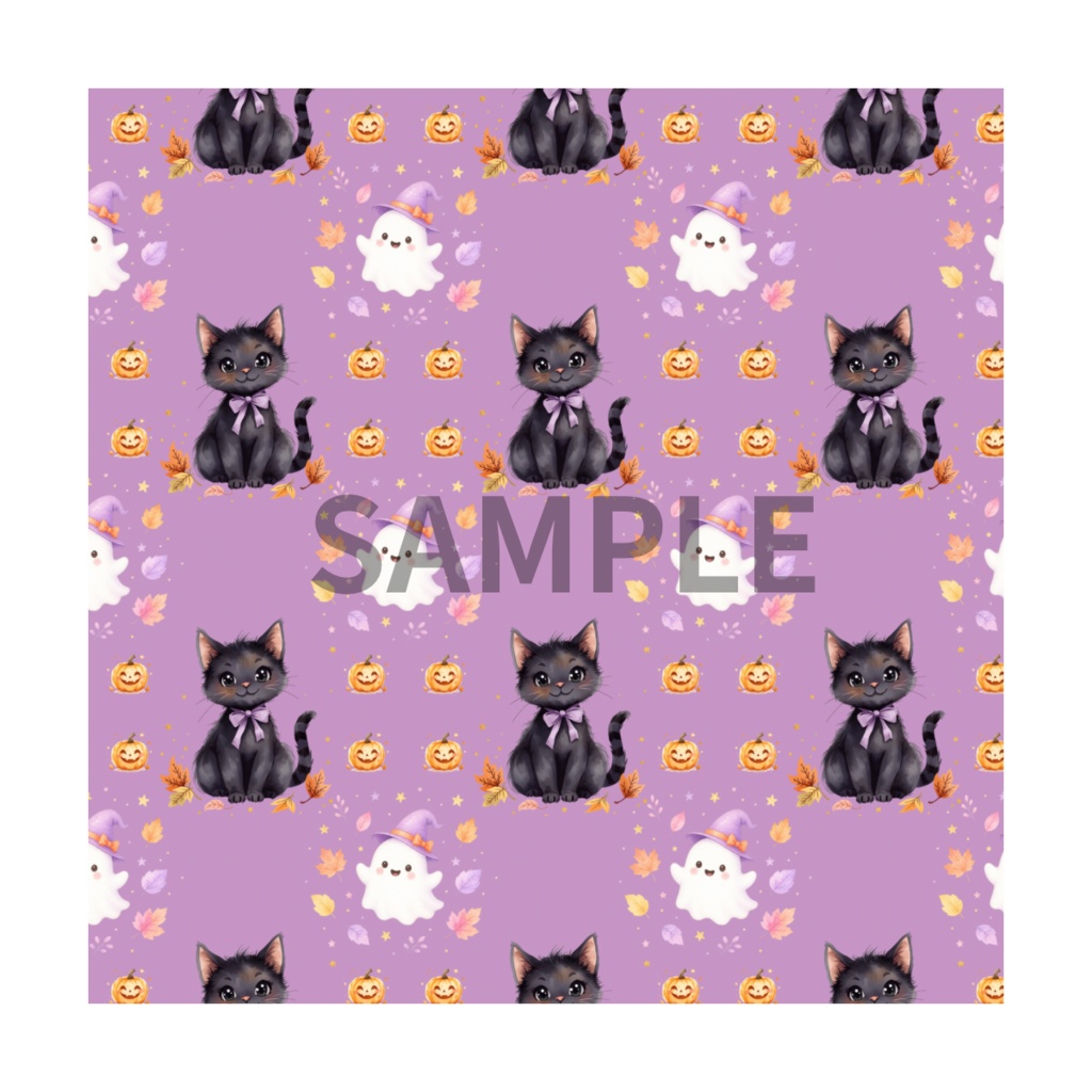 「Halloween Magic|かわいい水彩ハロウィンペーパー」