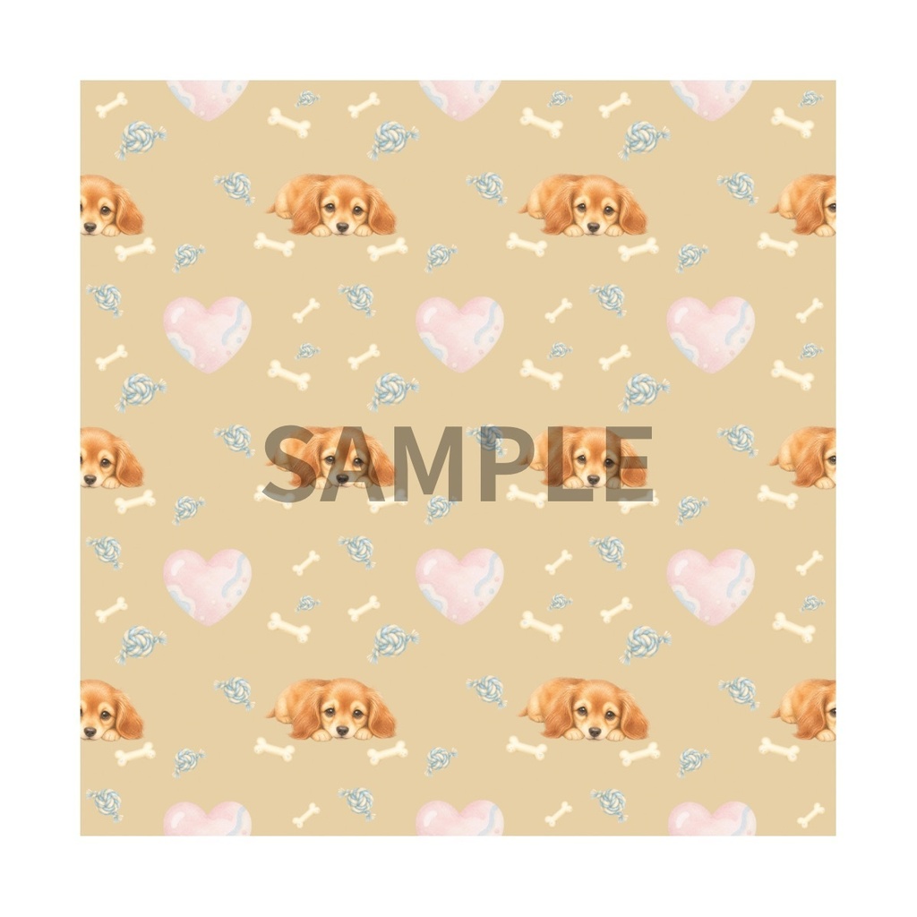Lovely Dogs デジタルペーパー10枚セット