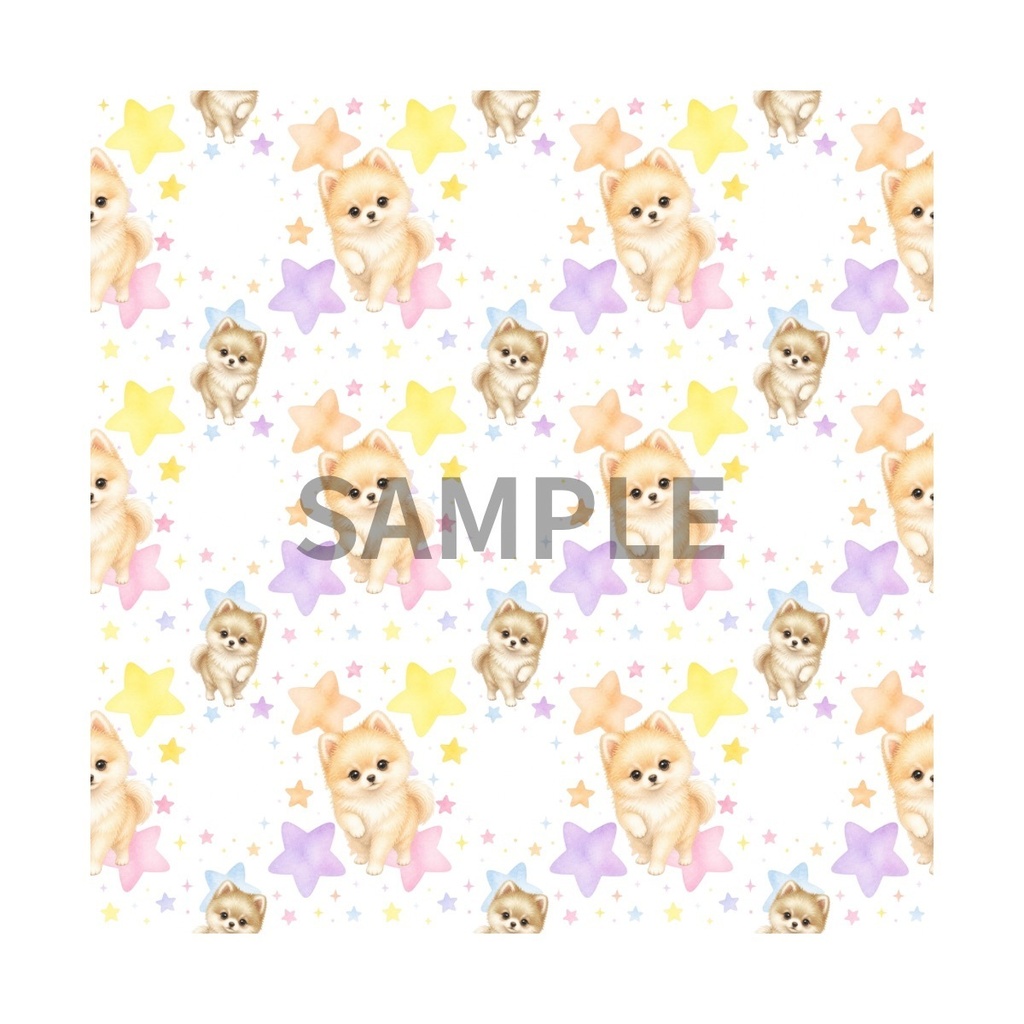 Lovely Dogs デジタルペーパー10枚セット