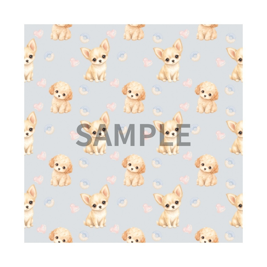 Lovely Dogs デジタルペーパー10枚セット