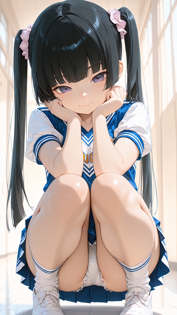 【500枚】ツインテールの妹がパンツを見せて誘惑してくるCG集
