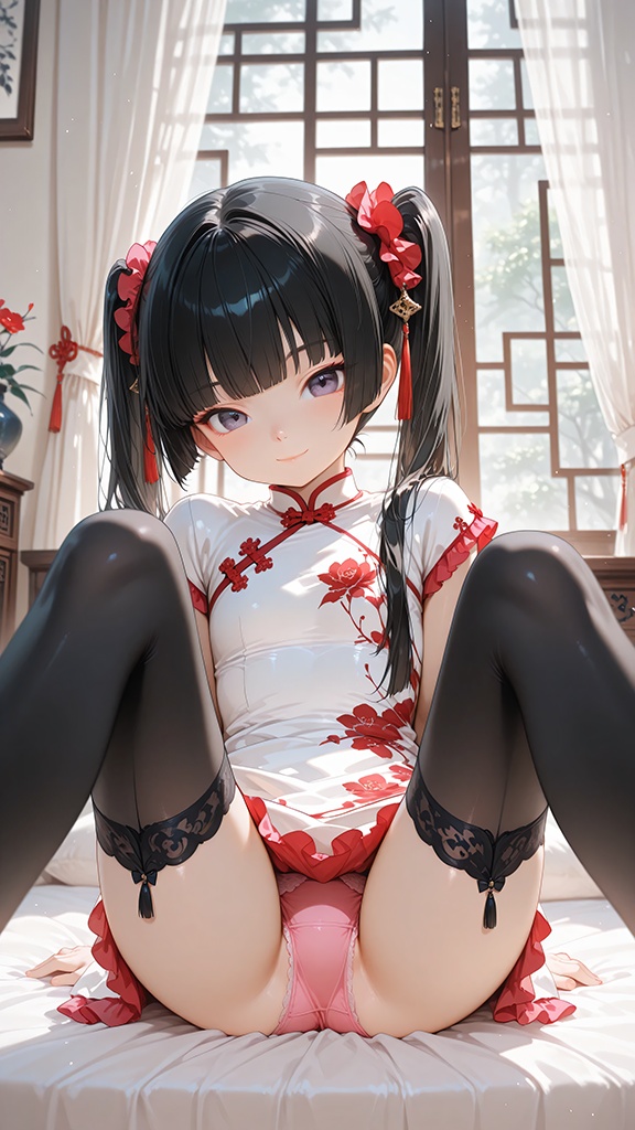 【500枚】ツインテールの妹がパンツを見せて誘惑してくるCG集