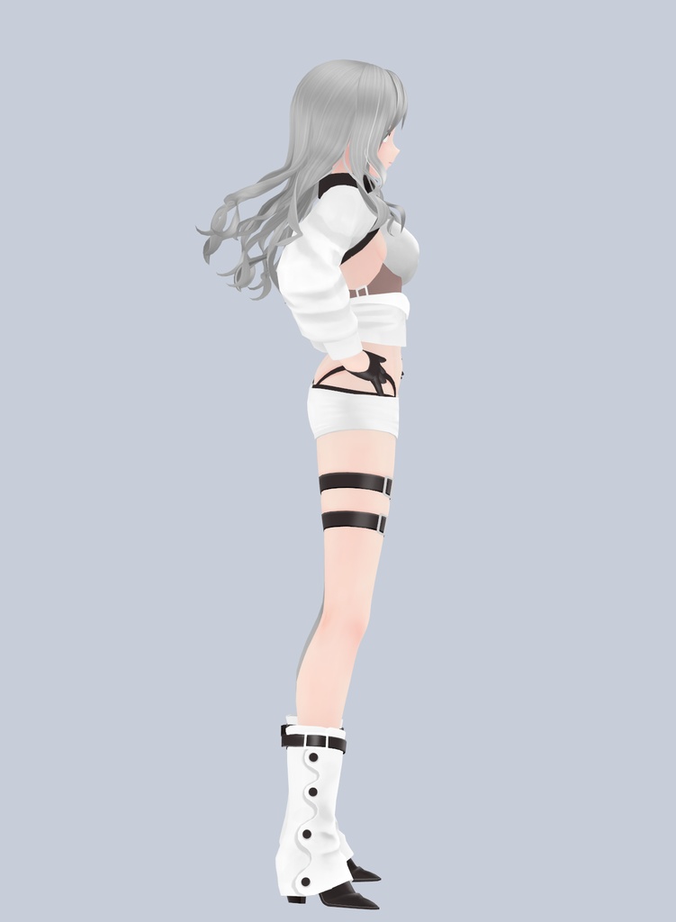 【値下げ】【VRC/VRM】4000→3000円 オリジナル3Dモデル 銀華-GINKA