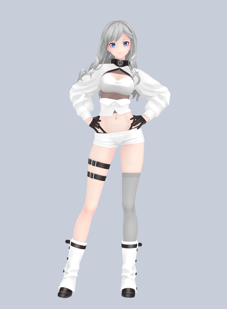 【値下げ】【VRC/VRM】4000→3000円 オリジナル3Dモデル 銀華-GINKA