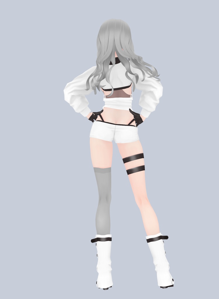 【値下げ】【VRC/VRM】4000→3000円 オリジナル3Dモデル 銀華-GINKA