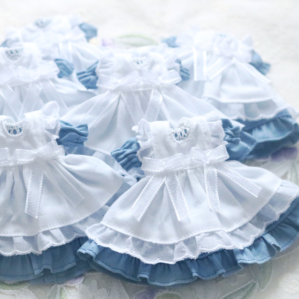 【ピコP＆オビツ11サイズ】エプロンドレス　ブルー