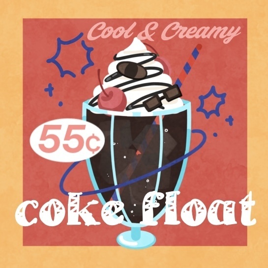 レトロ缶バッジ イメージ人気メニュー